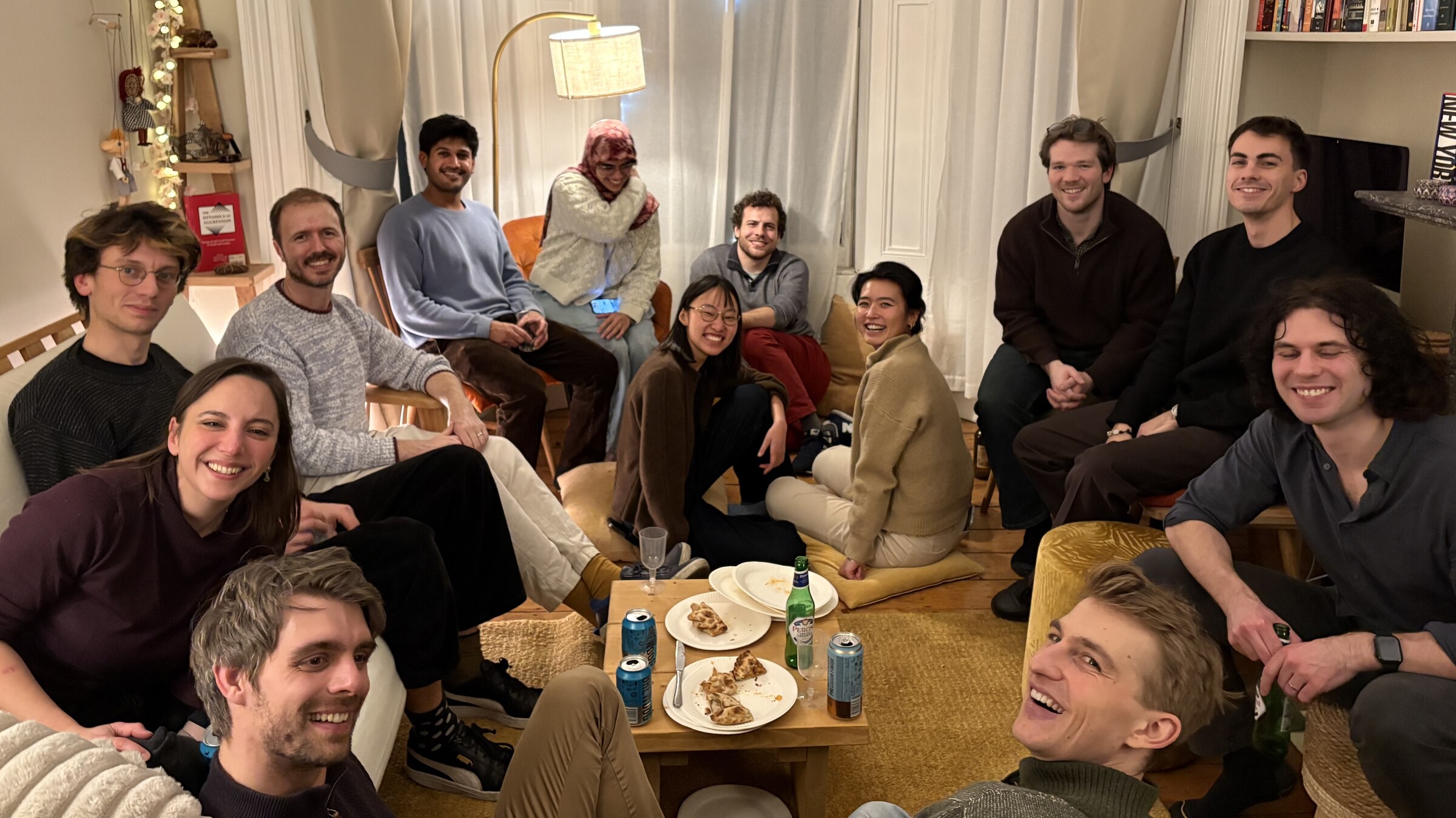 Members of the lab together at a lab gathering